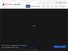 Tablet Screenshot of captain-language.com